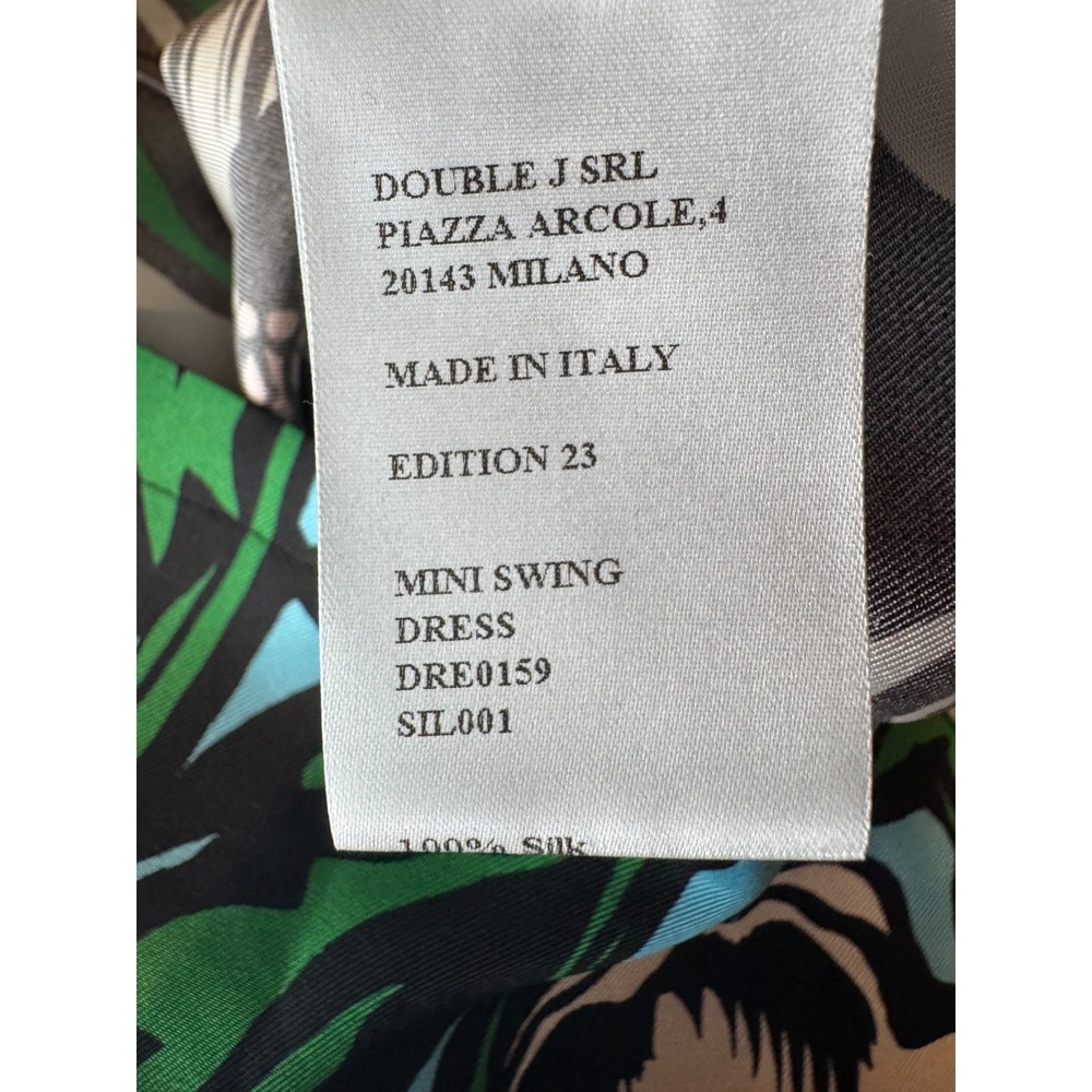 La Double J's Dress small Mini Swing Big Blooms Viola Silk Floral RSP $560 blue - Picture 8 of 10